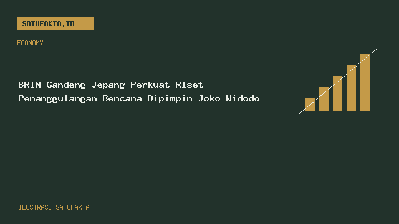 Ilustrasi editorial Satufakta untuk artikel: BRIN Gandeng Jepang Perkuat Riset Penanggulangan Bencana Dipimpin Joko Widodo
